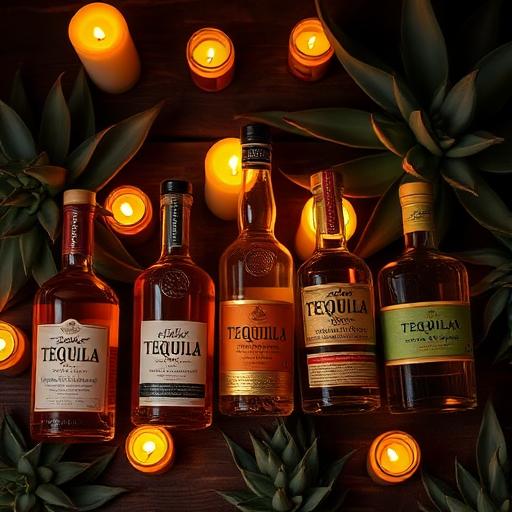 Tequila bottle collection